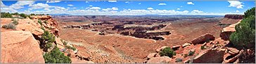 Canyonlands NP - Grand View Point en vue panoramique  (CANON 5D + EF 24mm L)