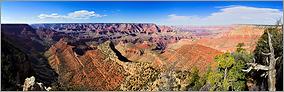 Grand Canyon NP - Grandview Point en vue panoramique l'après-midi (CANON 5D + EF 24mm L)