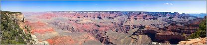 Grand Canyon NP - Yavapai Point en vue panoramique le matin (CANON 5D + EF 50mm)