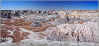 Petrified Forest National Park - Blue Mesa en vue panoramique (Ouest USA) CANON 5D + EF 24mm L F1,4 USM
