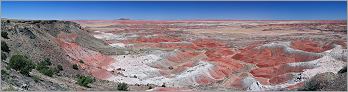 Petrified Forest National Park - Painted Desert en vue panoramique (Ouest USA) CANON 5D + EF 50mm F1,4 USM