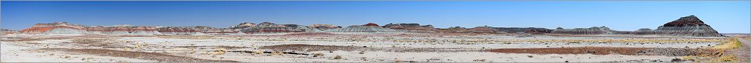 Petrified Forest National Park - The Tepees en vue panoramique (Ouest USA) CANON 5D + EF 100mm macro F2,8 USM