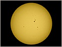 Groupes de taches à la surface du Soleil (OLYMPUS E-10)
