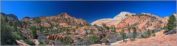 Zion National Park en panoramique (CANON 5D +EF 24mm L)